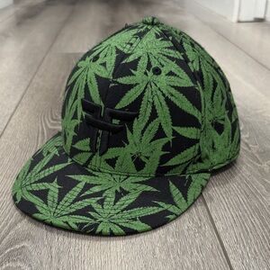 Fallen weed plant hat